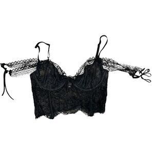 Victoria's Secret Black Lace Bustier